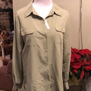 White Stag button blouse size small
